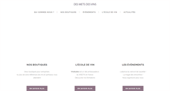 Desktop Screenshot of desmetsdesvins.com